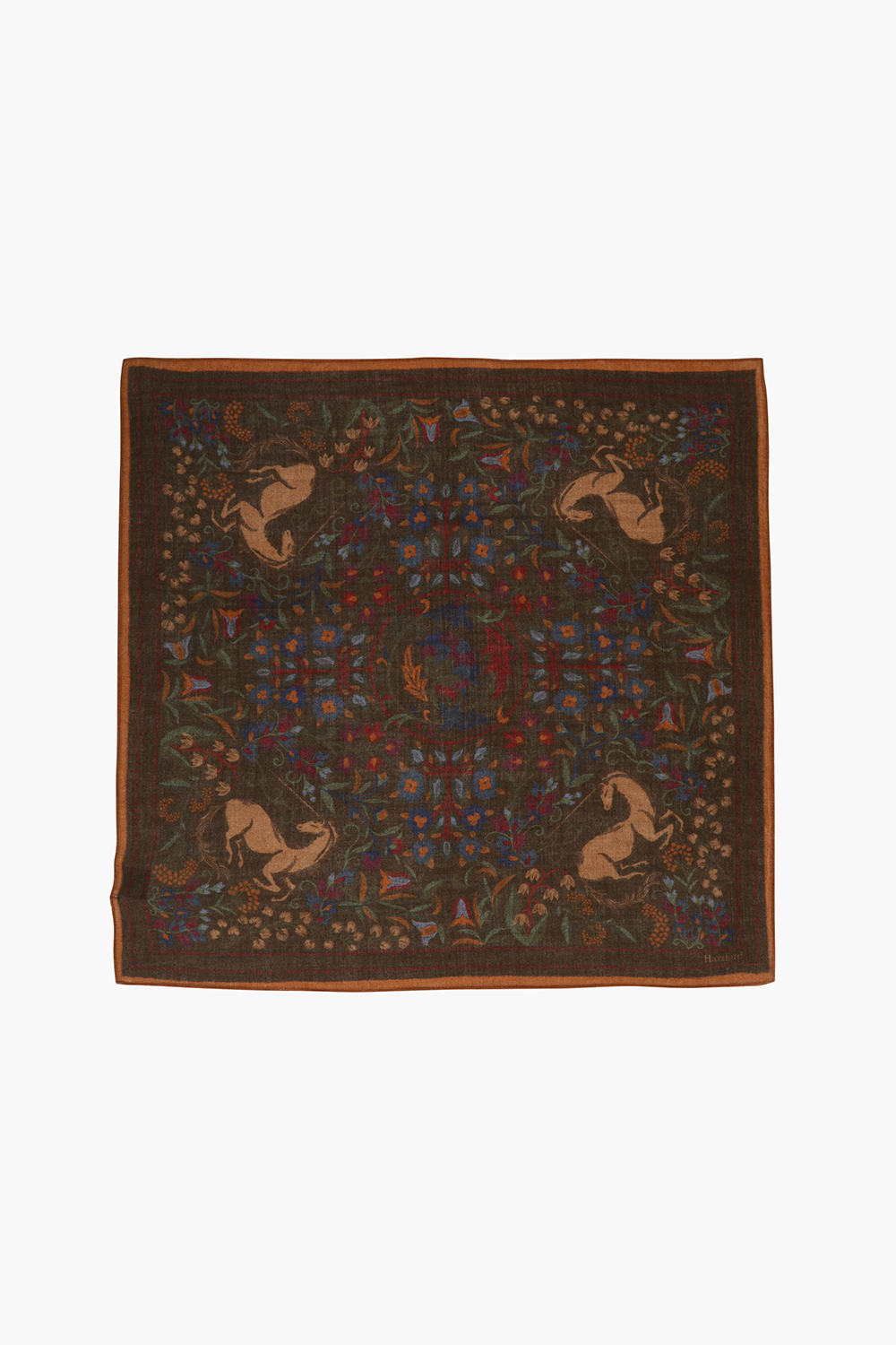 UNICORN 울 시누아즈리 패턴 스카프 BED140802